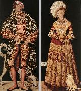 CRANACH, Lucas the Elder Portraits of Henry the Pious, Duke of Saxony and his wife Katharina von Mecklenburg dfg China oil painting reproduction